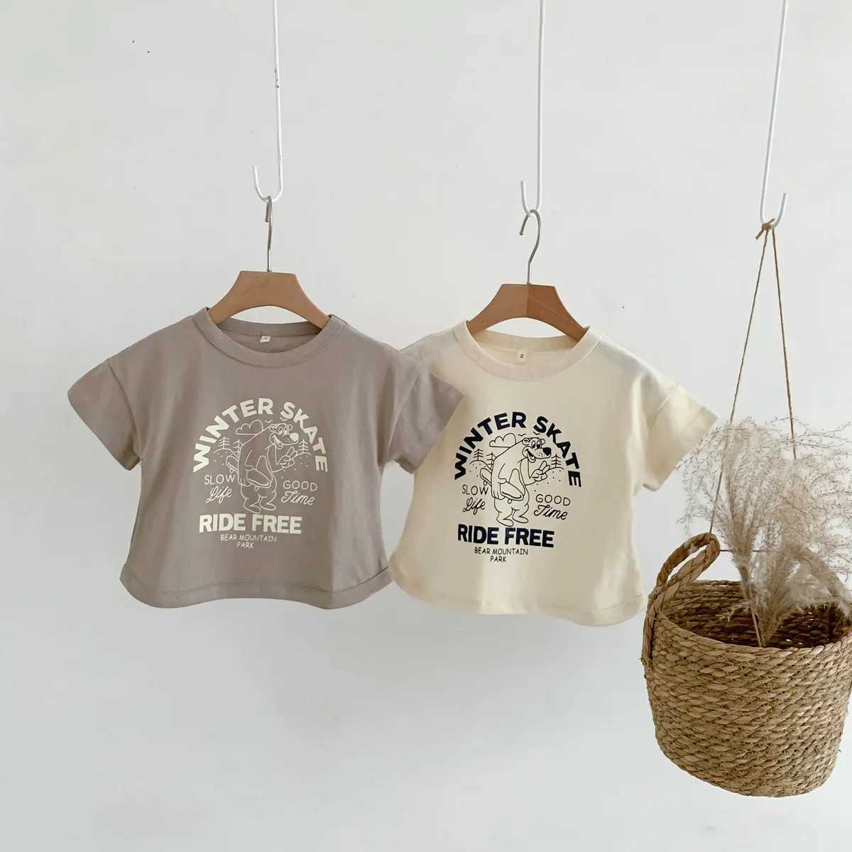 Children Casual T-shirt Boy Cartoon Cute Print Undershirt Cotton Tshirt Girl Baby Summer Pullover Tops Versatile Bottoming ShirtT250320