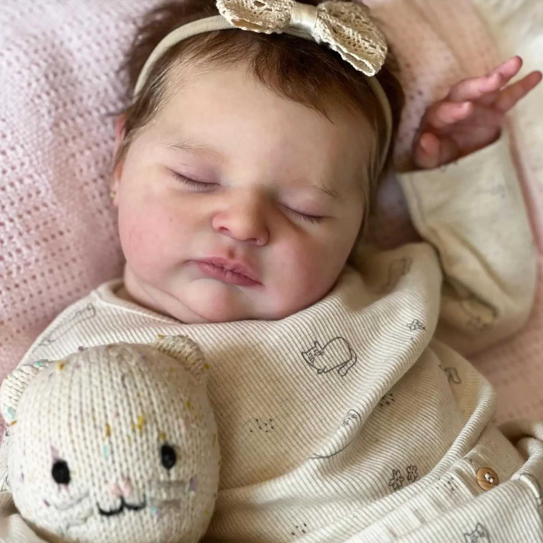 50 CM Soft Silicone Sleeping Reborn Baby Doll Toy For Girl 20 Inch 3D Skin With Visible Veins Like Real Kid for girl birthday Gift W250320
