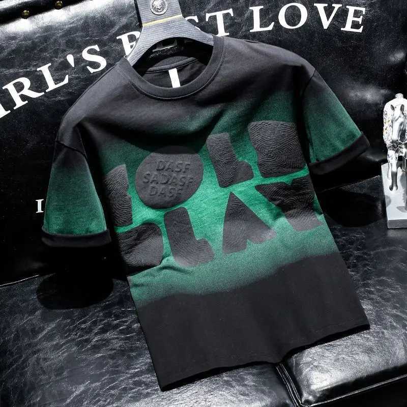 Mens T-shirt Alphabet printed top black Heather mens T-shirt cheap clothing and high-quality Harajuku fashion wholesale hotT250319
