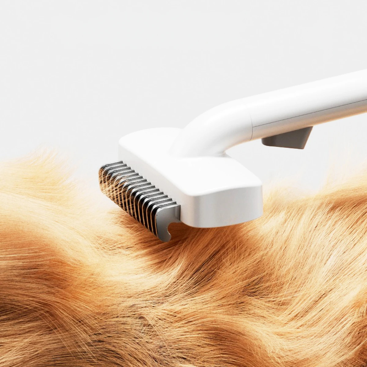 Stainless steel pet comb with round blade a dog grooming tool for thin hair and gentle skin 250318