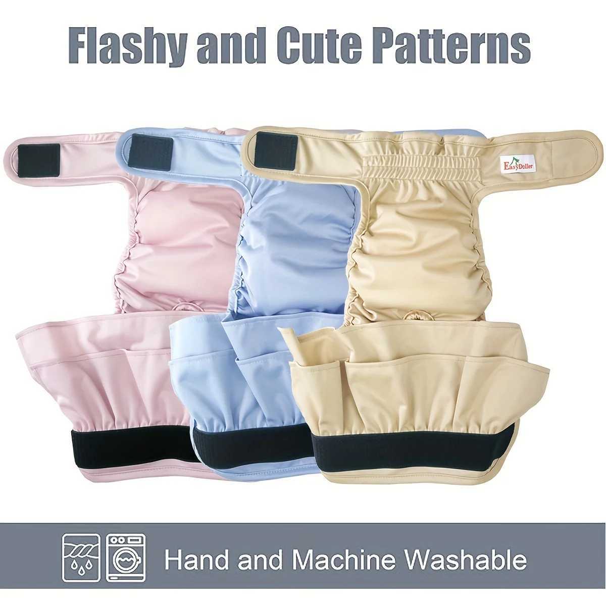 Washable female dog belly with high absorbency dog diaper adjustable pet physiological pants Y250320