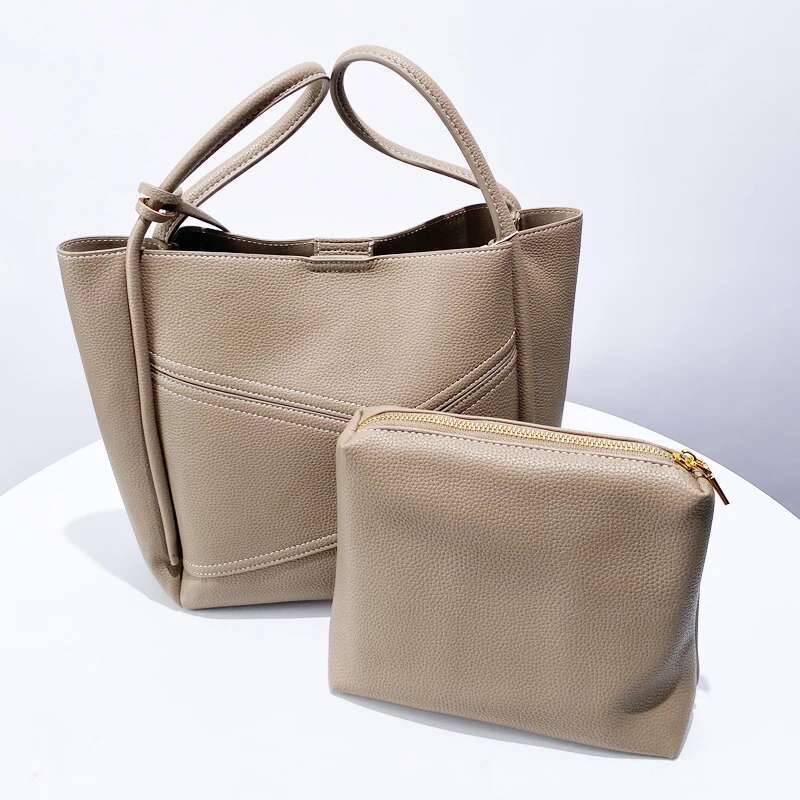 Tote Composite Bags For Women Designer Handbag And Purse New In Fashion Simple Splicing Commuting Shoulder Crossbody