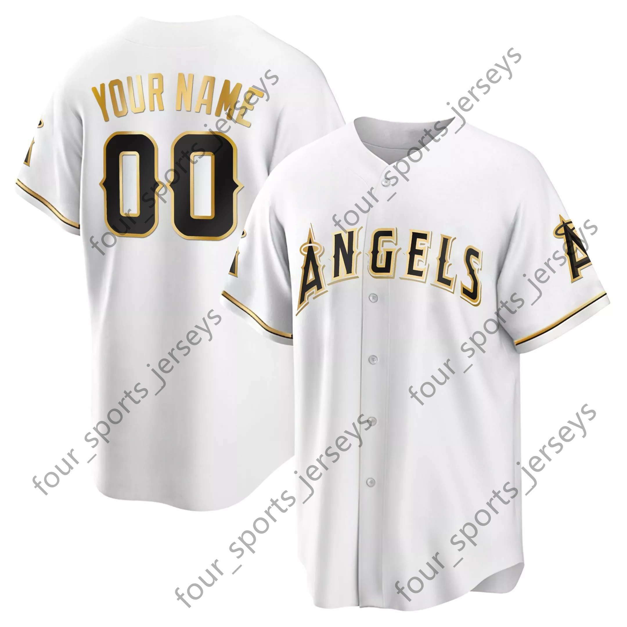 Angels Baseball Jersey 27 Trout 23 Drury 6 Rendon 66 Garcia 21 Thaiss 16 Moniak Custom ANY NAME