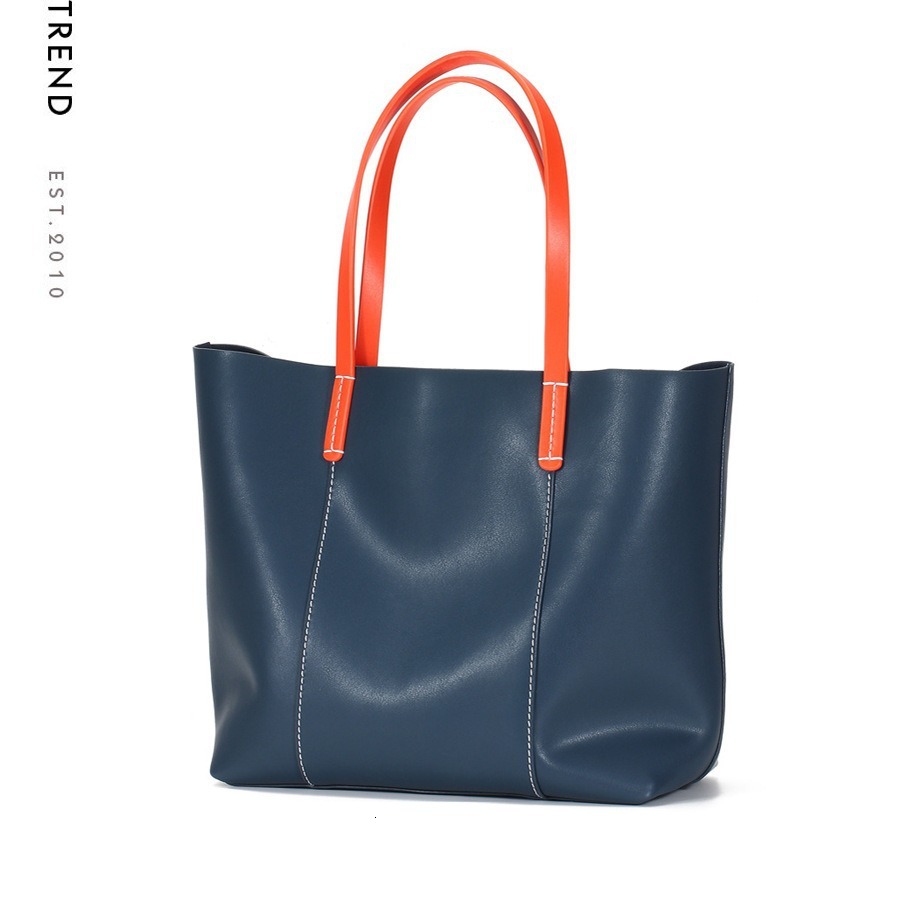 Simple Shoulder Capacity Cowhide New Item Niche Soft Underarm Tote Bag Women S Leather Large Bag Shoulder Bags