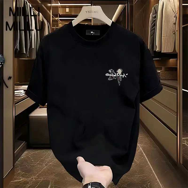 2024 Summer Cotton Ted Brand Full Match T-shirt Printed Short Sleeve Trendy Mens Loose Collar TopT250319