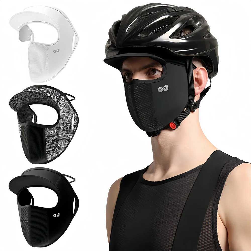 1Pcs Silk Full Face Cover Sunscreen Face Veil UV Protection Sun Shield Face Cover for Women Girls Summer Hat Cycling Travel W250320