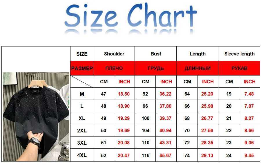 Summer mens high-quality 100% pure cotton short sleeved T-shirt O-neck fashionable rhinestone white T-shirt mens top T-shirt Camisetas HombreT250319