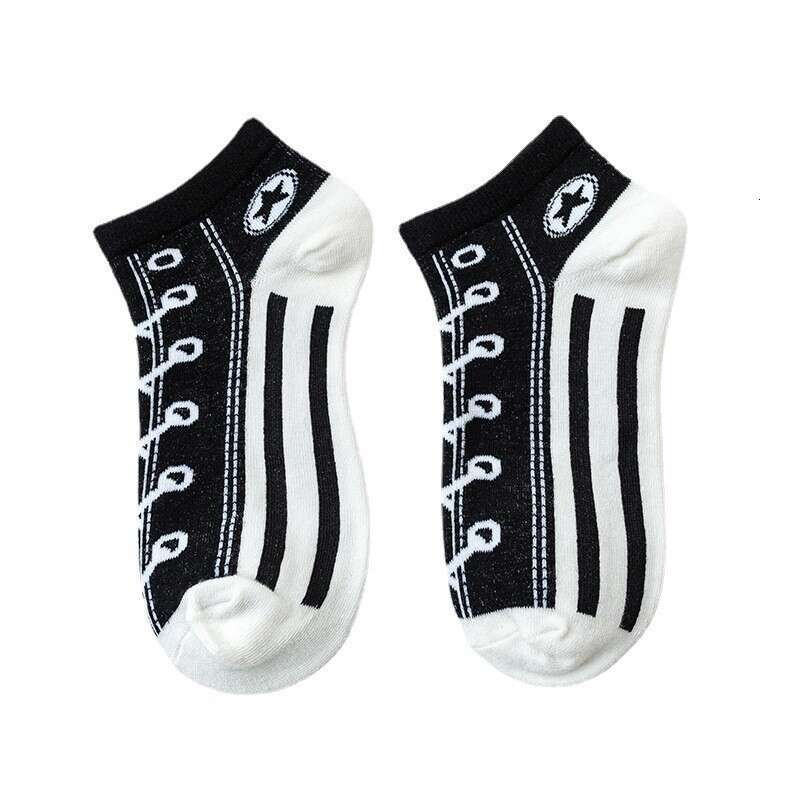Canvas Socks For Men And Women, Casual Sports, Fun Short Cotton Socks, College Style, Couple