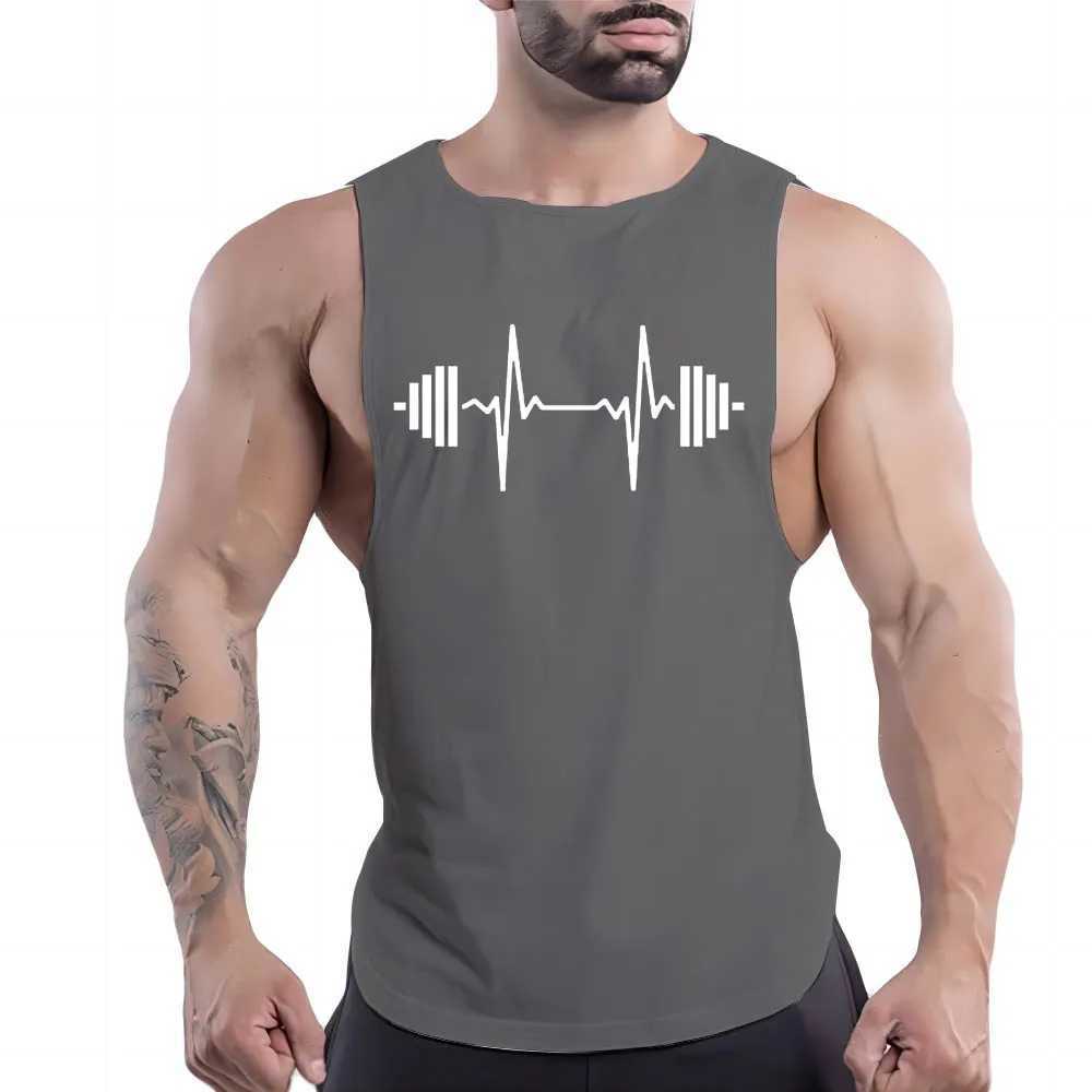 Four season vest sports sleeveless shirt quick drying breathable vest top mens fashion casual gym outdoor basketball printXJ250319
