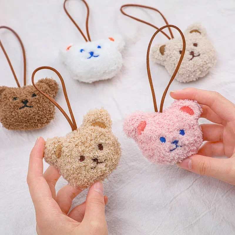 1 cute name tag cartoon bear pendant plush bear toy backpack pendant plush keychain pendant plush doll bag decorationXJ250319