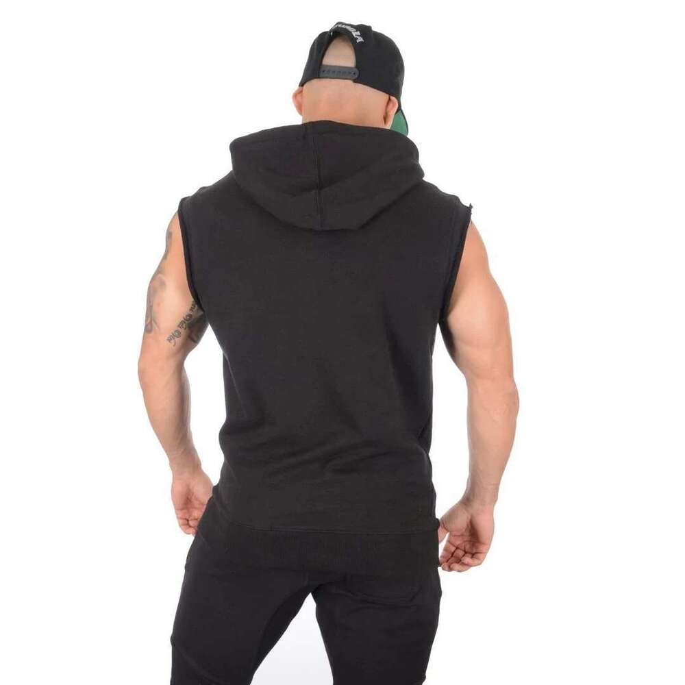 Stringer Fitness Men's Hoodie, Muscle Shirt, Bodybuilding Clothing, Gym Precious Top, Sportswear, Summer, New Brand, 2024