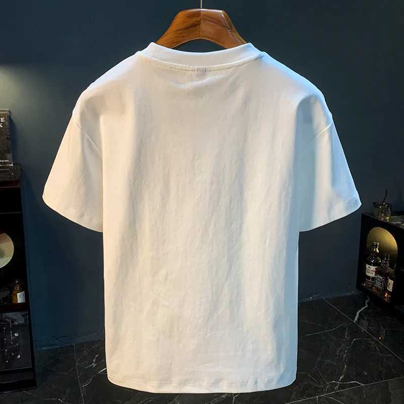 Summer Short sleeved Mens T-shirt 2025 Fashion Brand Embroidered Printed Casual TopT250319