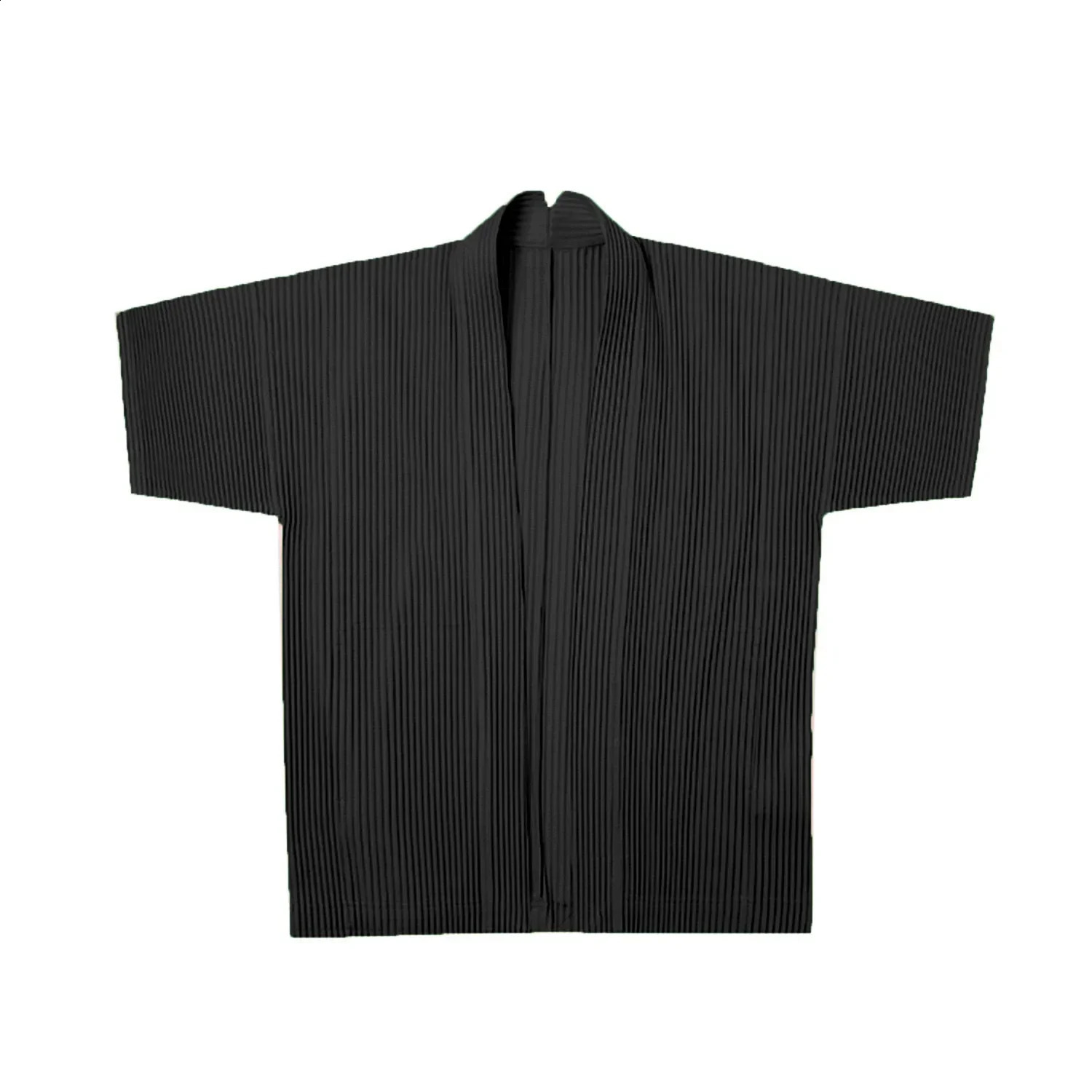Miyake pleated jacket mens cardigan Japan springsummer loose plus size 100 top 250317