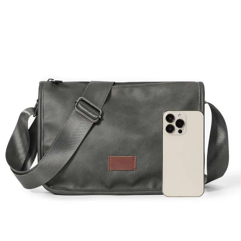 Retro Fashion Men's Soft PU Leather Shoulder High Capacity Crossbody Bags Messenger Bag Handbags Bolso Hombre
