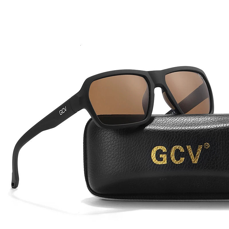 GCV Professional Fishing Driving Cycling Sports Goggles Polarized Sunglasses Square Rectangle Men Women UNISEX TR90 250318