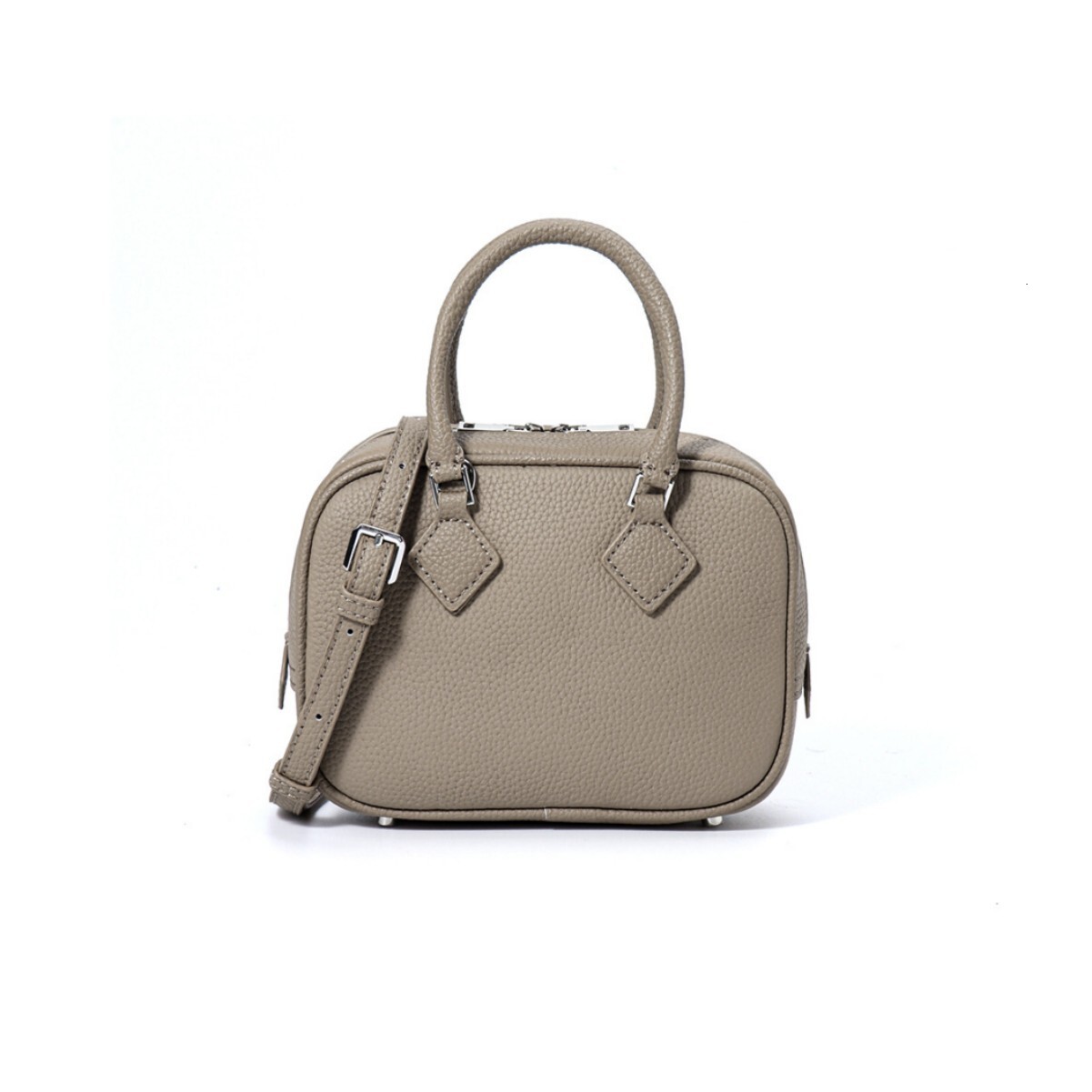 Bowling Pillow Versatile For Commuting Vintage Feather Single Shoulder Crossbody Small Square Bag Hand Held Leather Women S Bag Shoulder Bags