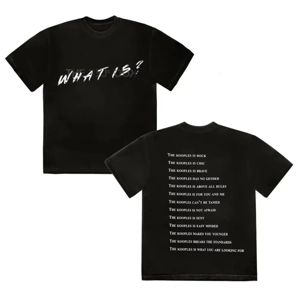 2025 Kooples Mens Tshirt Year Gift Top Clothing Printed Womens Y2K 250318