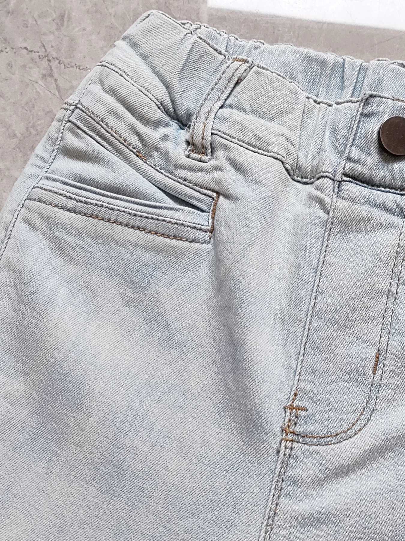 5170 5-14 years Boot Cut Kids Girls jeans Soft Denim Trousers Elastic Waist Kids Pants KIDS JEANST250326