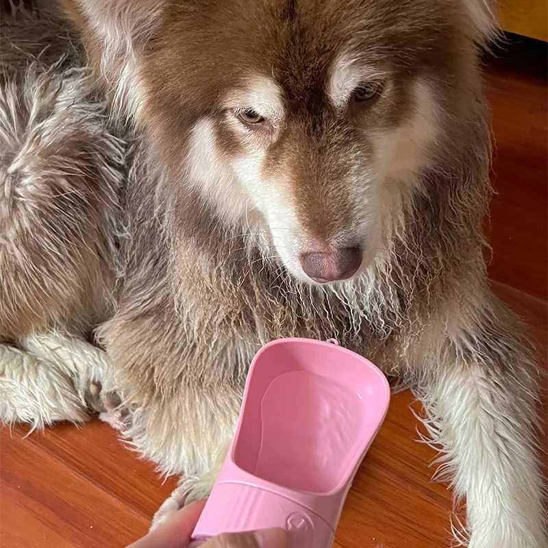 Portable Dog Water Bottle Cat Food Bowl Pet Water Cup Container For Small Large Dogs Travel Walking Puppy Labrodor Drinking Bowl Y250319