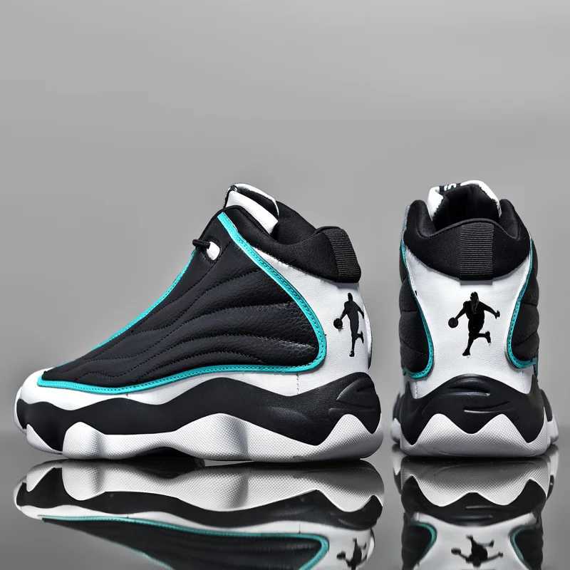 High Quality Basketball Shoes Mens Outdoor Training Sneakers High Top Anti-slip Outdoor Sneakers Mens Gym SneakersW250320
