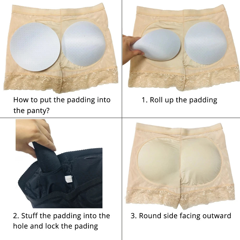 Women Butt Lifter Panty Fake Buttock Body Shaper Padded Underwear Lady Lift Bum High Waist Tummy Control Hip Panties 250320