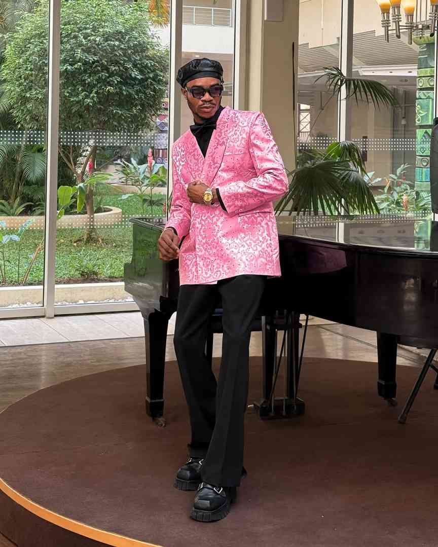 Pink Leopard Print Mens Jacket Shawl Lapel Double Breasted Party Birthday Groom Wear Only One Piece Customized Cosplay Outfits