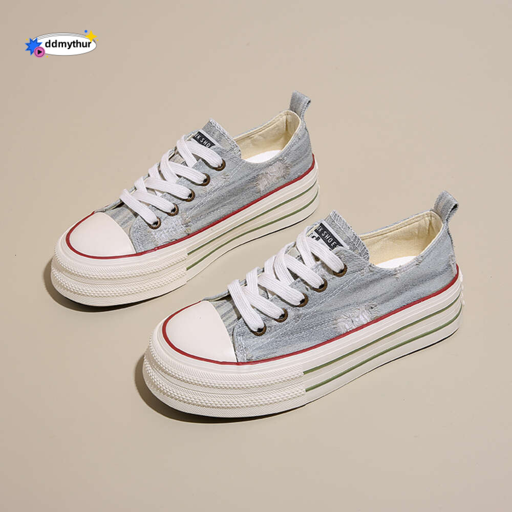 CRLAYDK 2024 Classic Women's Canvas Sneakers Lace Up Platform Casual Low Top Fashion Skate Walking Tennis for Ladies Loafers ddmythur