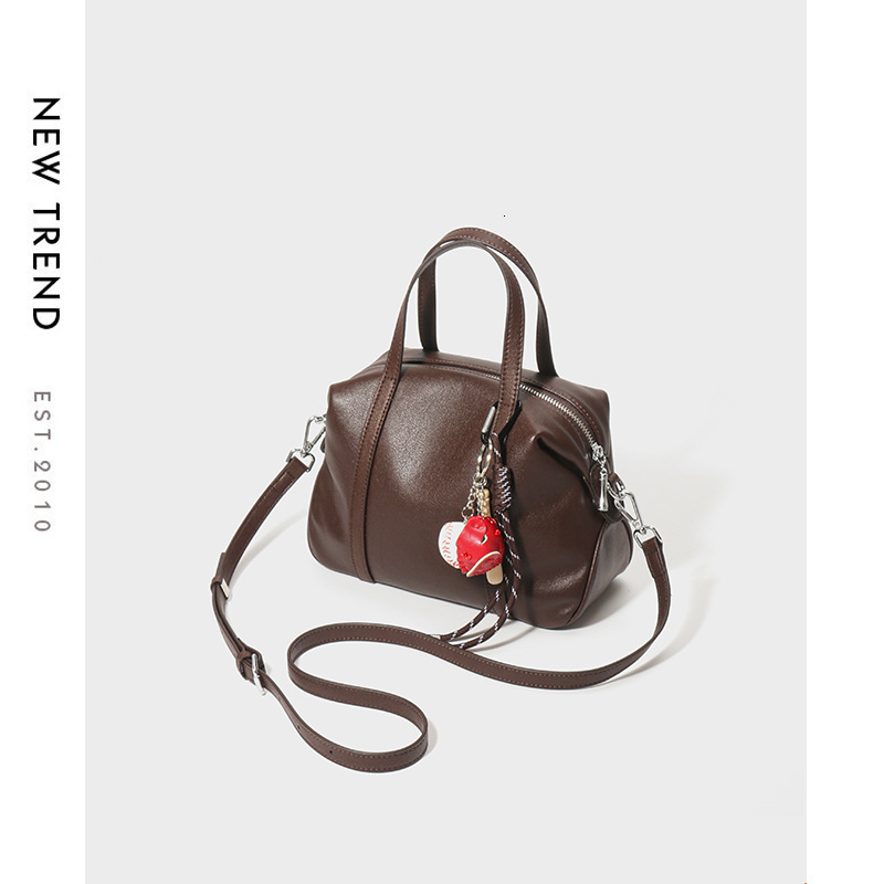 Women New Genuine Leather Women S Trendy Fashion Single Shoulder Tote Design Simple And Versatile Crossbody Bag Shoulder Bags