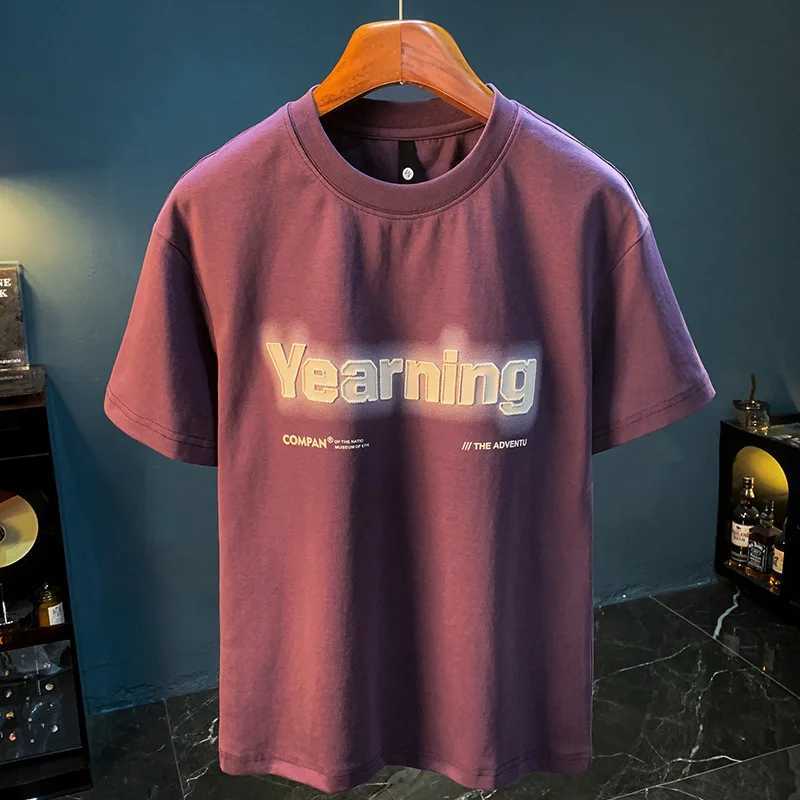 Summer Short sleeved Mens T-shirt 2025 Fashion Brand Embroidered Printed Casual TopT250319