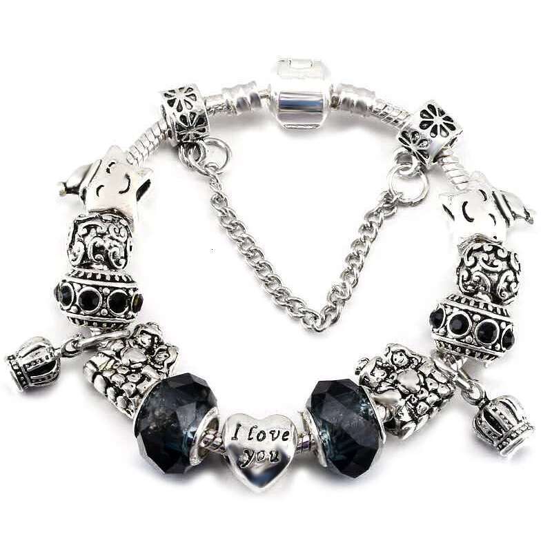 2024 Valentine's Day Gift Charm Bracelets With I LOVE YOU Bride Beads Bracelets Bangles For Women Fiancee Jewelry Gift