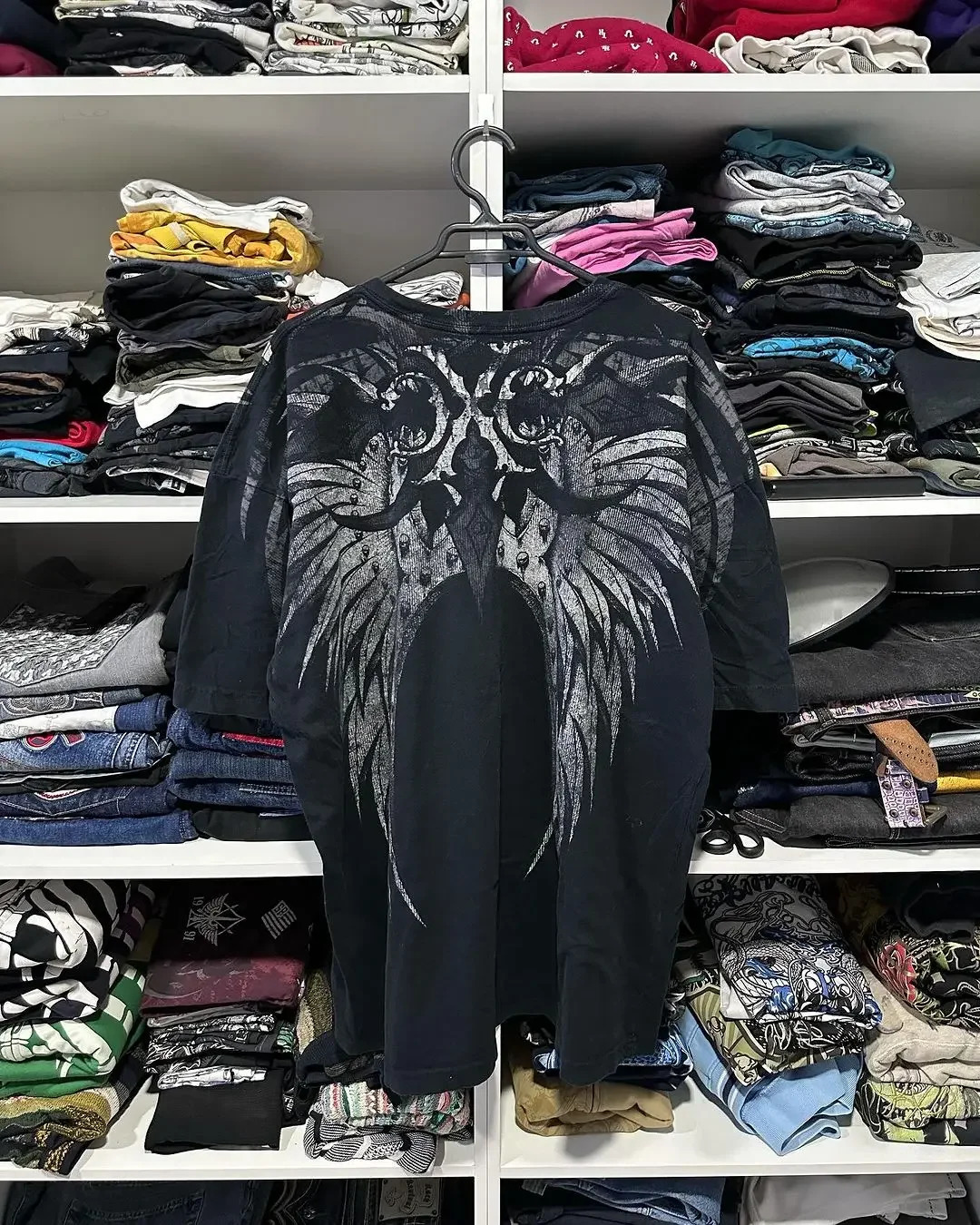Harajuku Retro Hip Hop Y2K Tshirt Skull Pattern Oversized T shirt Mens Womens Short Sleeved Gothic Clothing Tops Streetwear 250320