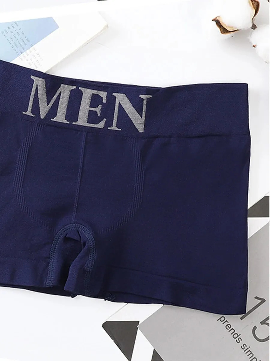 5 pieces of mens high elasticity solid color comfortable boxing underwear breathable pantyhose 250320