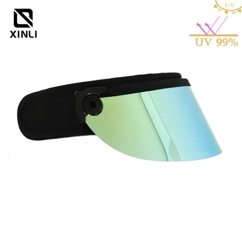 Versatile Sun Visor Cap Short Blue Golf Cap Men UV Sun Cap Protection Outdoor Casual Green Visor Plastic PVC Wide Brim Plastic 250320