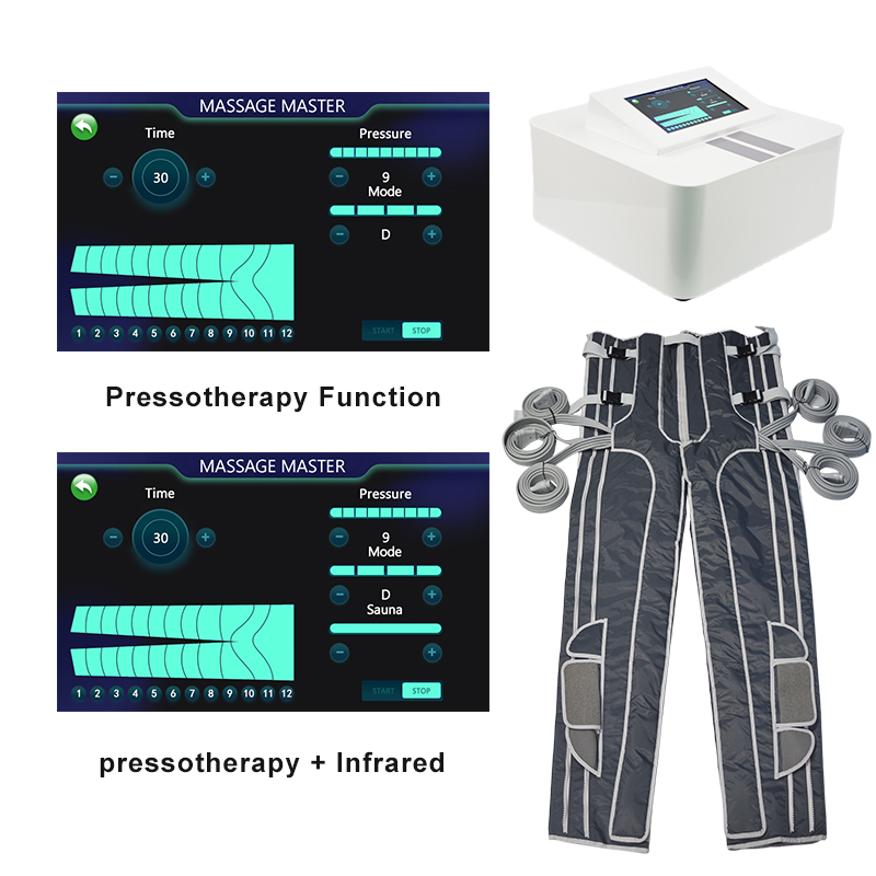 Profesional Lymphatic Detox Machine Far Infrared Pressotherapy Lymph Drainage Suit Detox Sports Recovery