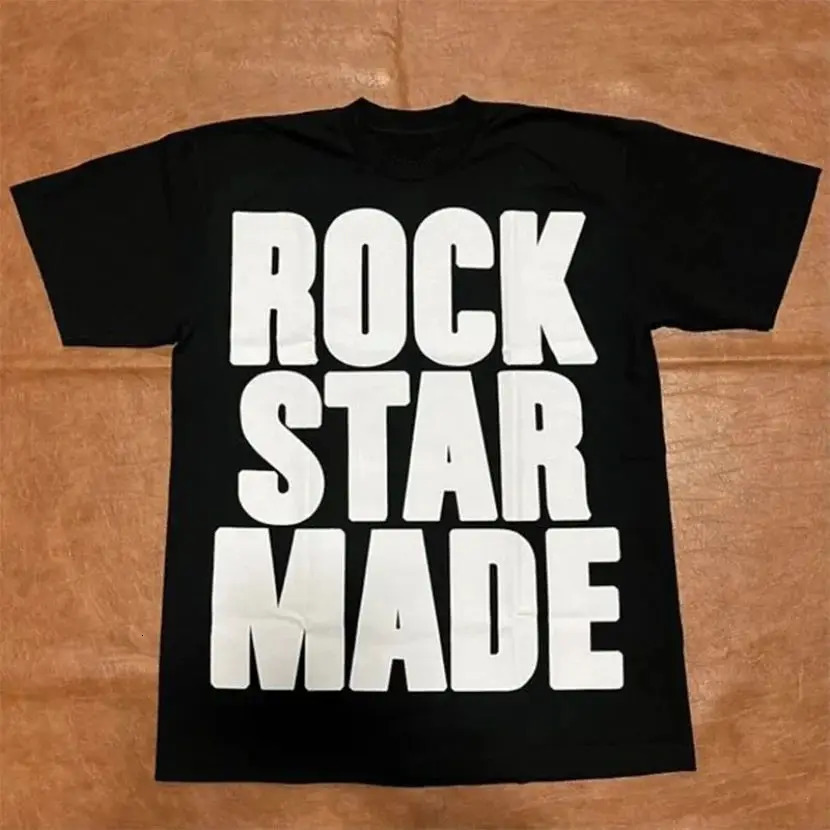 Rock Goth Fashion Mens Punk Grunge Hip Hop Rap vintage Letter Print Short TShirt Casual Oversized Y2K Cotton Streetwear 250320