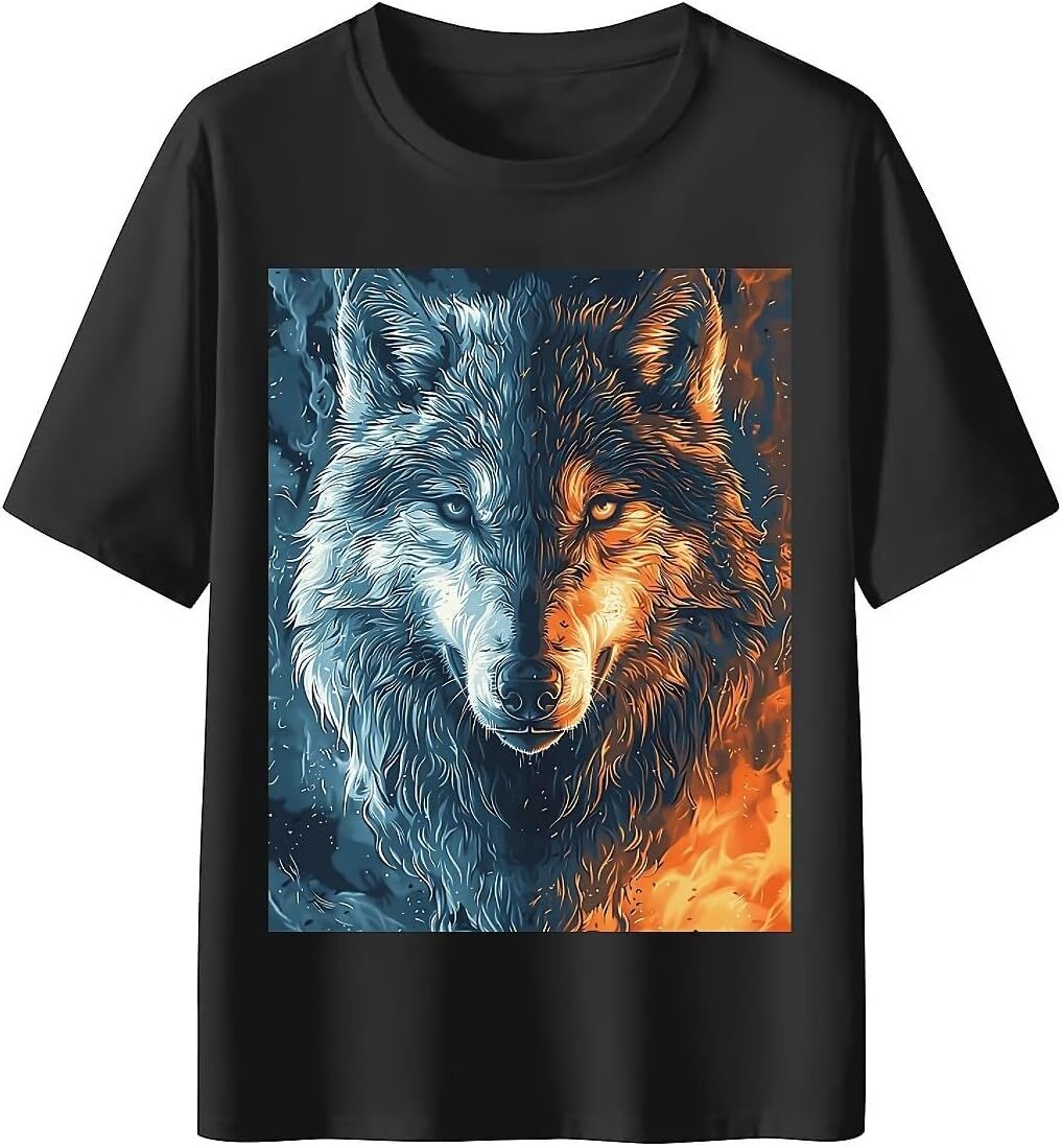 T shirt for Mens Mens Novelty T-Shirts Colorful Skull Graphic 2D Print Summer Short Sleeve Tshirt Graphic Tee Casual Tops Clothes Short sleeve