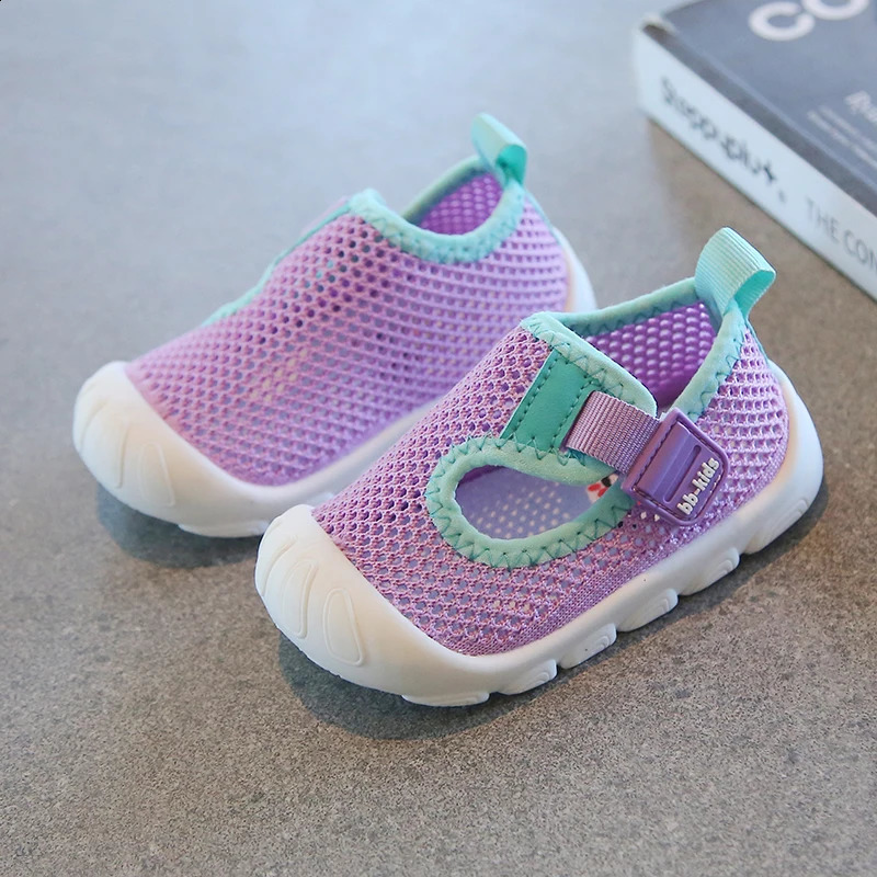Toddler Girls Mesh Breathable Summer Sandals Non-Skid Baby Shoes 0-3Y Unisex Kids lightweight First Shoes-Suit for Fat feet 250319