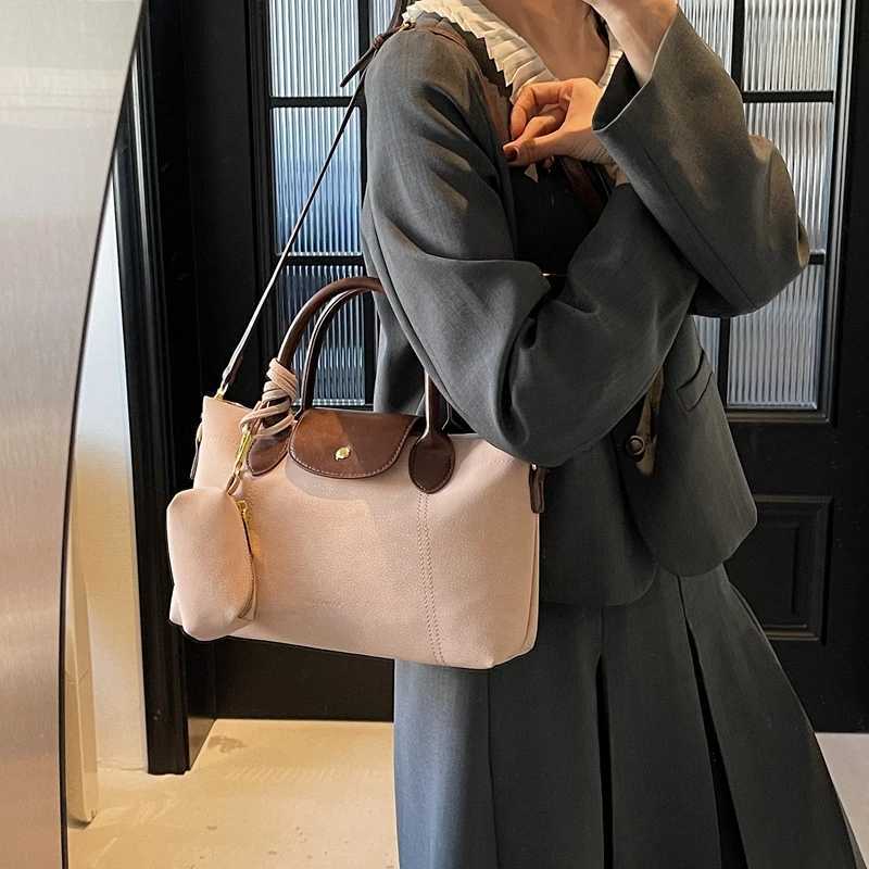 Fashionable retro cross body handbag womens textured bag luxurious solid color party and casual wallet Y250319
