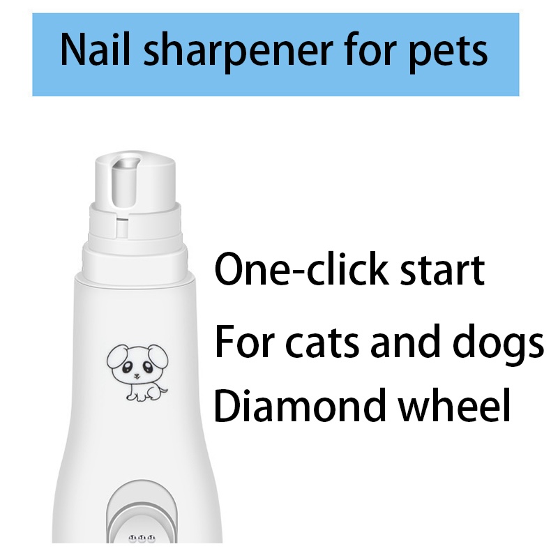 New Electric Dog Nail Clippers for Dog Nail Grinders Battery Powered Quite Cat Painless Paws Grooming Pet Nail Trimmer Tools