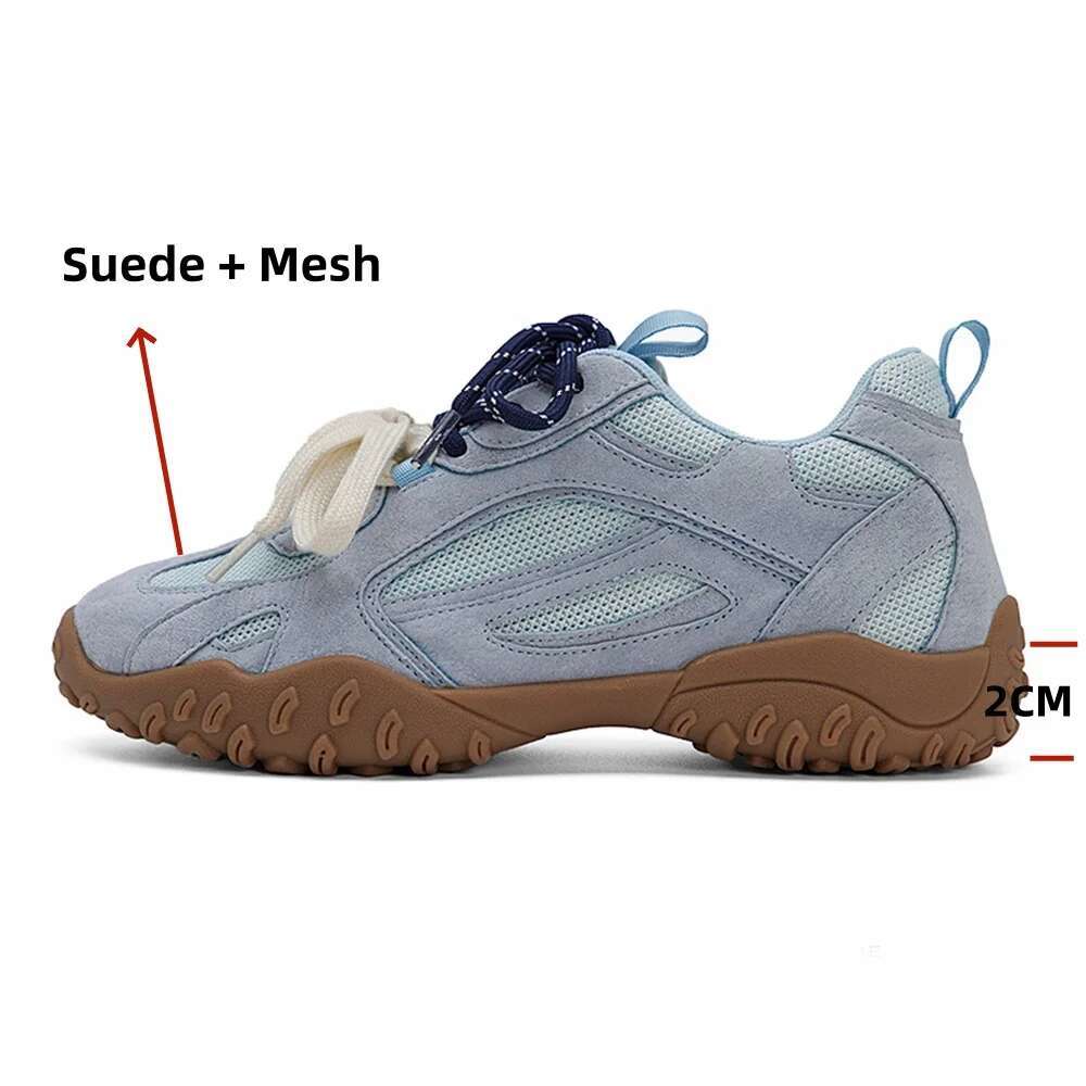 2025 With Box Designer shoes sneakers FEDONAS Thick soled Women's suede sneakers