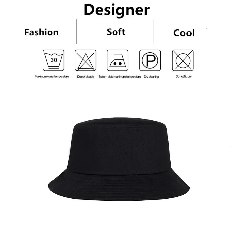 Unisex Solid Color Light Plate Personality Bucket Hats Fishermen Caps Outdoor Casual Cap Sunscreen Hat 250320