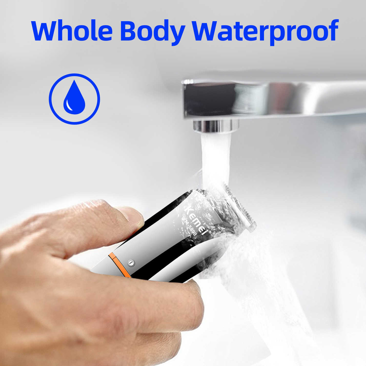 Waterproof 11 in 1 Grooming Kit Electric Beard Trimmer Cordless Razor Hair Clippers Rechargeable Nose Trimmer M250320