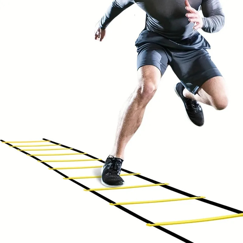 Speed Training Agility Ladder With Nylon Strap - Improve Footwork Speed And Coordination For Football And Fitness Training 250320