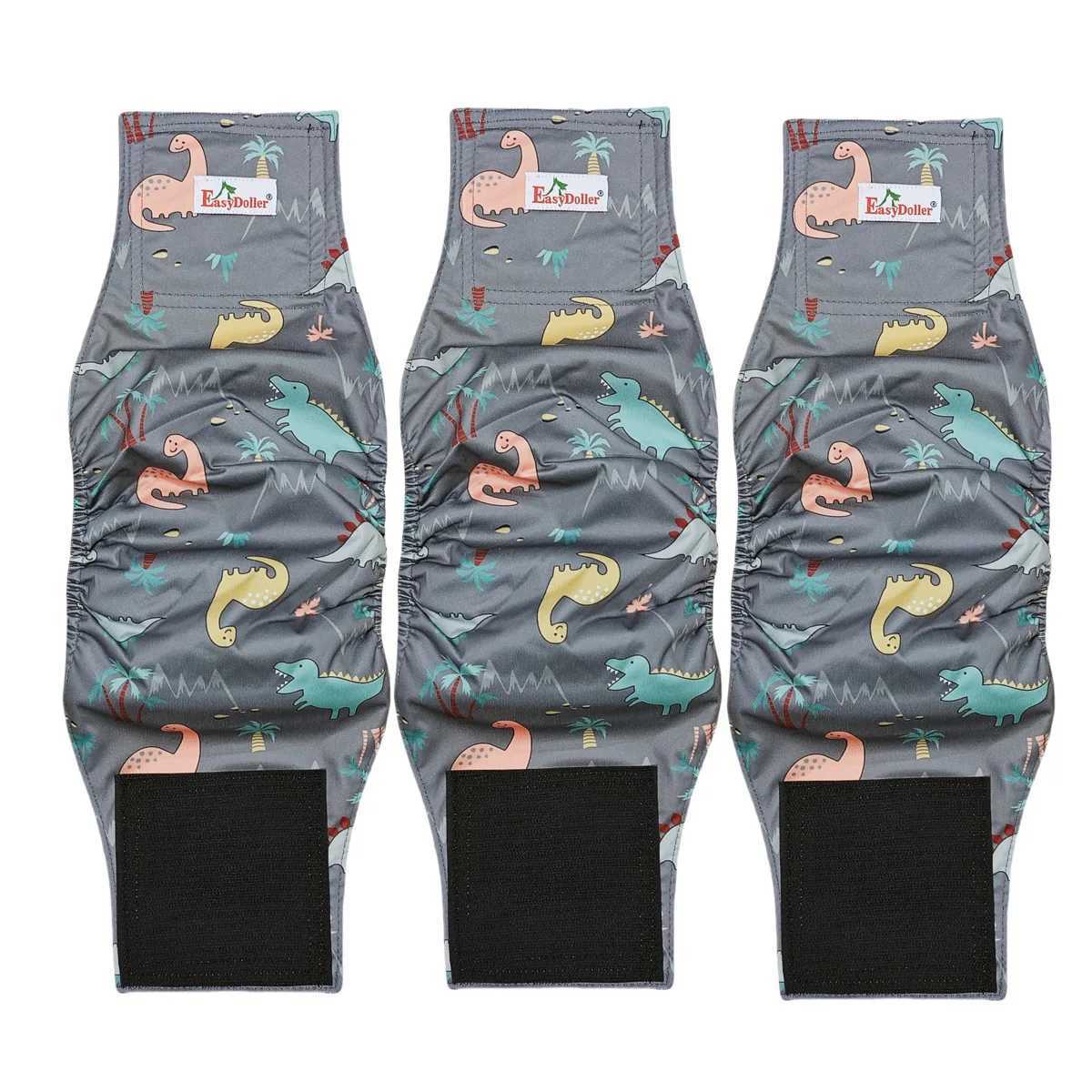 3 mens dog diapers washable and reusable abdominal straps pet physiological pants fastening straps adjustable dog diapers for training Y250320