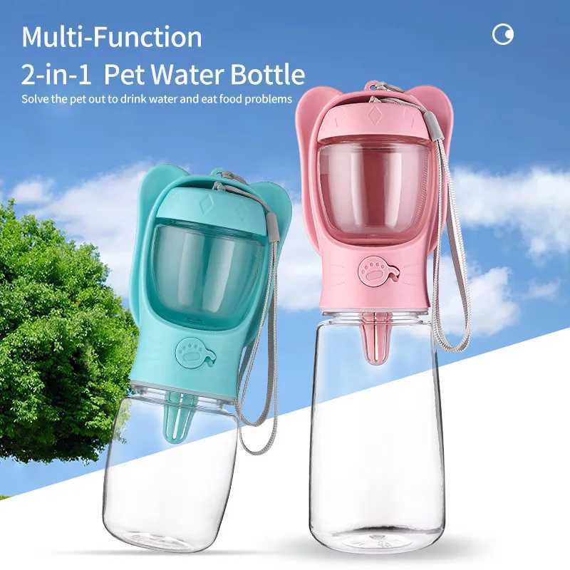 Portable dog drinking water bottle suitable for small dogs cats outdoor travel leak proof walking drinking bowls small dogs cat feeders pet supplies Y