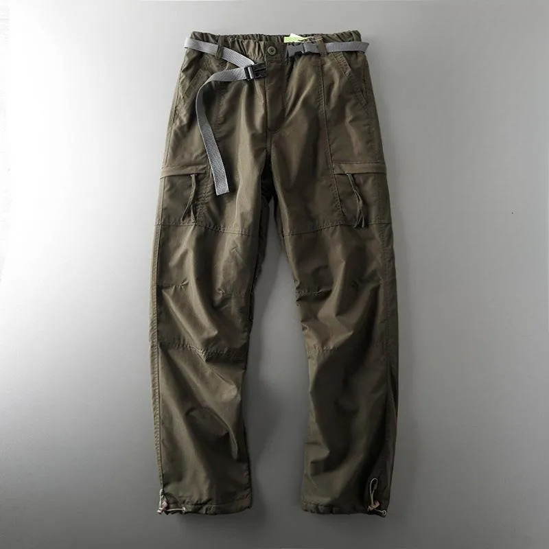 2025 S Fashion Designer Men S Pants Outdoor Waterproof Tactical Windproof Caution Sports Mountaineering