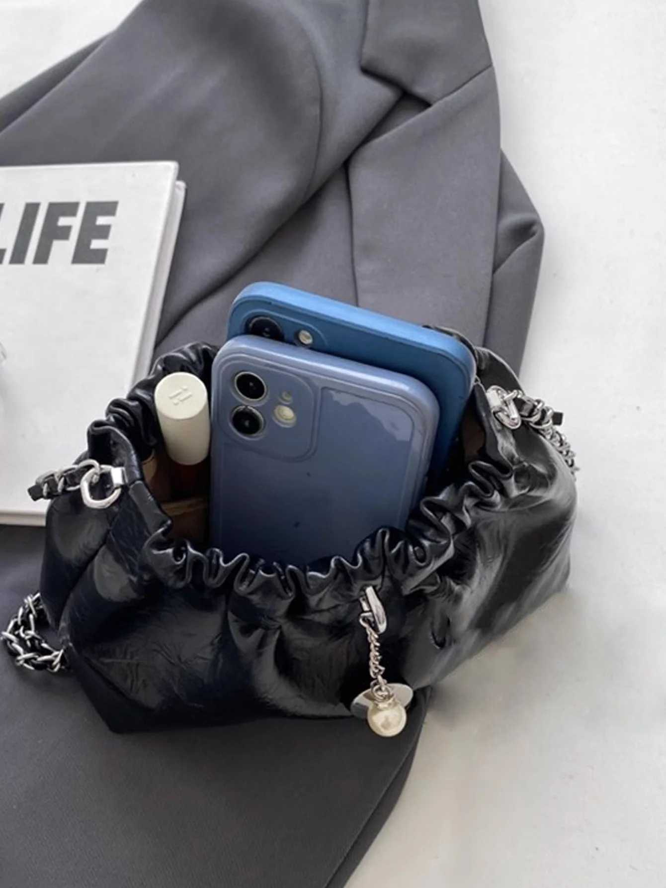 Millennium handbag for women 2024 new high-end shoulder bag summer chain bag fashionable bucket bag crossbody bag Y250319