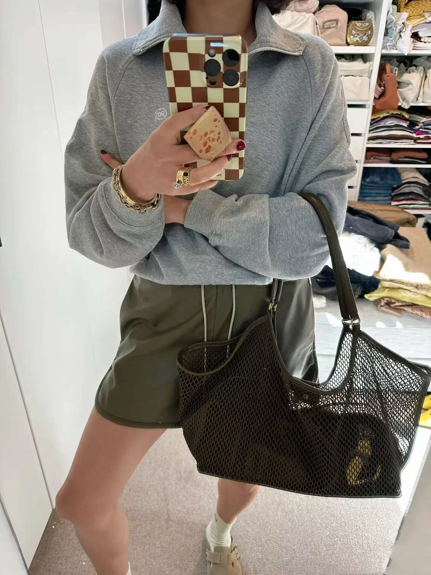 NEW PU Leather Wing Tote Roomy Cluth Large Capacity Buckle Woman Designer Travel Lage Bag Shopper Handbag