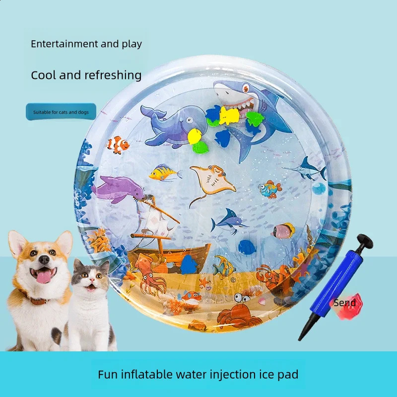 Summer cooling pet water mattress ice pad dog sleep square small kennel highquality refrigeration 250312