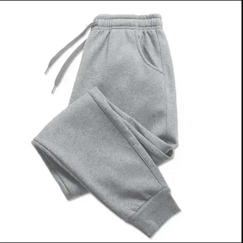 US heavyduty looped lace up feet solid color printed pure cotton couple sports pants 250320